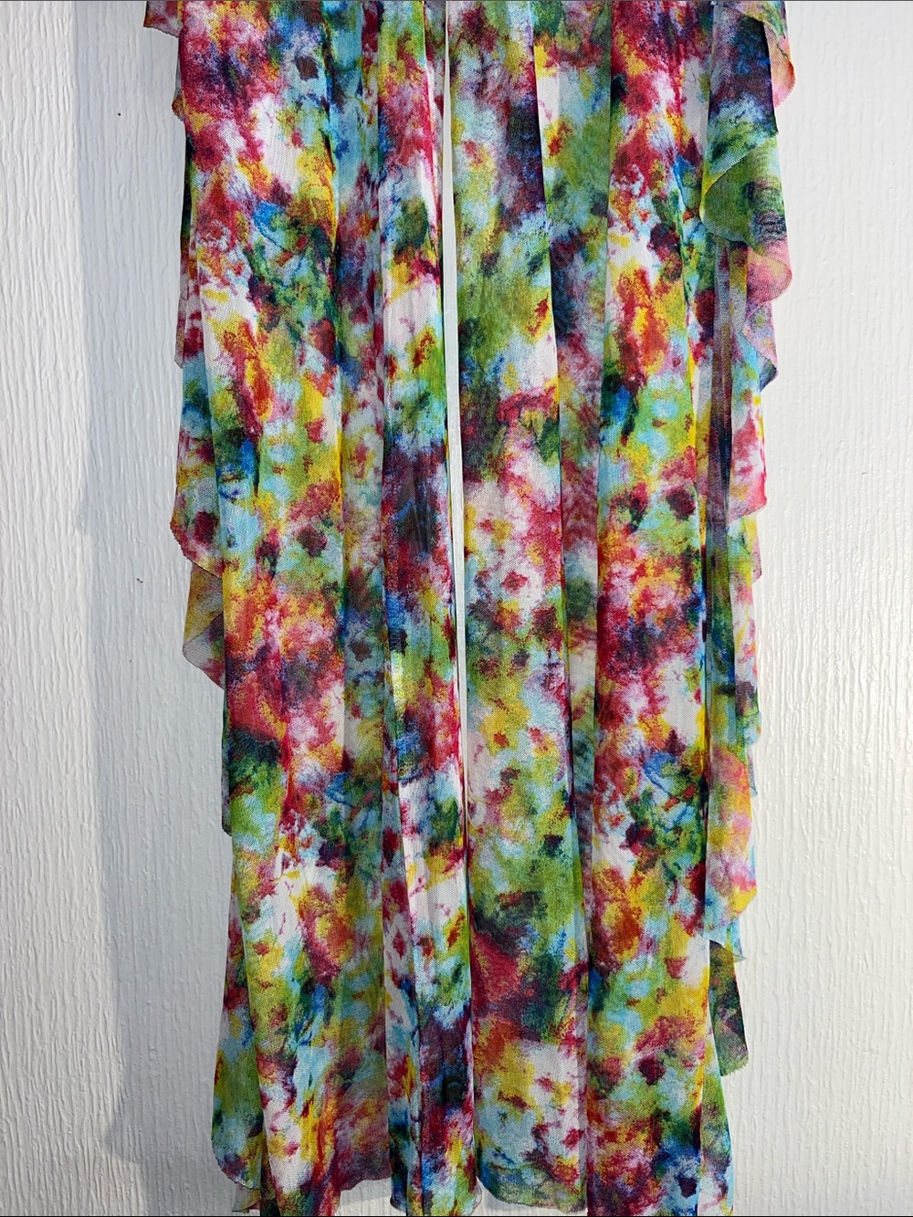 Colorful Watercolor Ruffle Pants - Picture 2 of 5